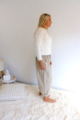 Dream Pant in LUX Cotton Sand