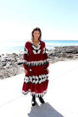Keys Long Sleeve Maxi