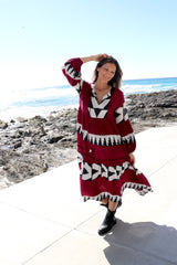 Keys Long Sleeve Maxi