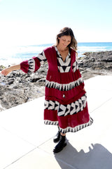 Keys Long Sleeve Maxi