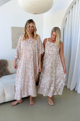 Chloe Maxi in Zebra Taupe