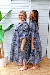 Long Kaftan In Uluru Navy