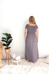 Day Off Maxi Dress in Silver Grey