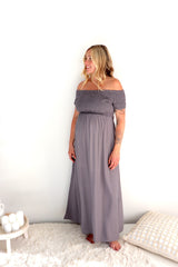 Day Off Maxi Dress in Silver Grey