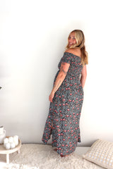 Day Off Maxi Dress in Strawberry Garden