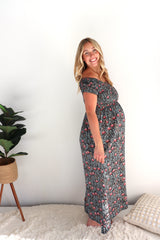 Day Off Maxi Dress in Strawberry Garden