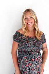 Day Off Maxi Dress in Strawberry Garden