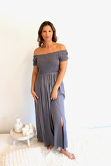 Day Off Maxi Dress in Silver Grey