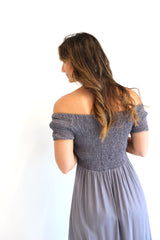 Day Off Maxi Dress in Silver Grey