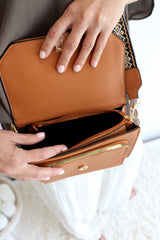 Harper Crossbody Bag in Tan