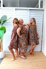 Island Holiday High Low Dress In Malawi Gold