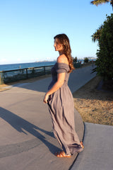 Day Off Maxi Dress in Silver Grey