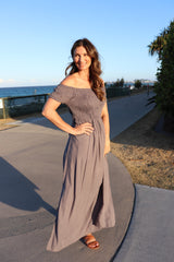 Day Off Maxi Dress in Silver Grey