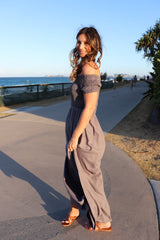 Day Off Maxi Dress in Silver Grey