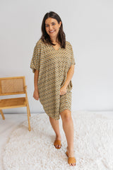 Tropicana Short Dress In Honeycomb