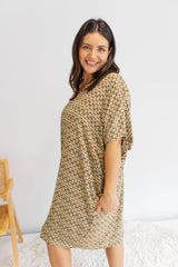 Tropicana Short Dress In Honeycomb