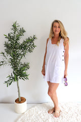 Paris Jumpsuit 100% Cotton In White