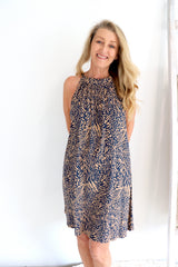 Tahiti Dress in Acacia Navy