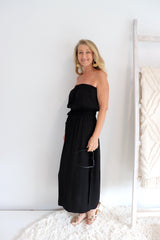 Daytripper Tube Maxi Dress In Black