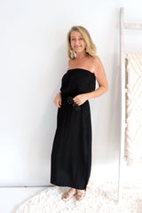 Daytripper Tube Maxi Dress In Black