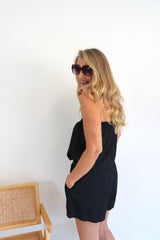 Maldives Short Jumpsuit In Black