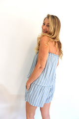 Maldives Short Jumpsuit In Grey Nautica