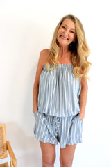 Maldives Short Jumpsuit In Grey Nautica