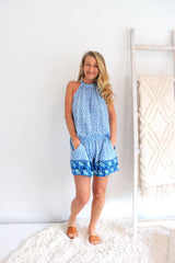 Tahiti Jumpsuit In Seaside Garden