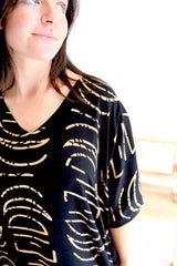 Long Kaftan In Lunar Black