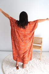 Long Kaftan In Lunar Terracotta