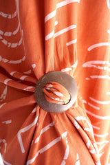 Long Kaftan In Lunar Terracotta