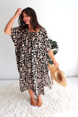 Lux Muu Muu in Ibiza Black/Taupe