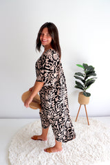 Lux Muu Muu in Ibiza Black/Taupe