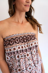 Maldives Short Jumpsuit in Mosaic Earth - Limited Edition