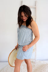 Maldives Short Jumpsuit In Grey Nautica