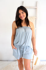 Maldives Short Jumpsuit In Grey Nautica