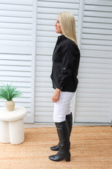Lauren Linen Shirt in Black