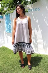 Oasis Dress in Taupe Fern