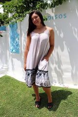 Oasis Dress in Taupe Fern