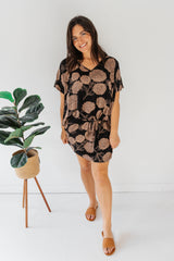 Ultimate Short Beach Dress In Black Tea