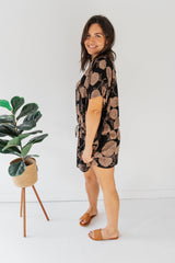 Ultimate Short Beach Dress In Black Tea