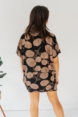 Ultimate Short Beach Dress In Black Tea