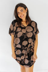 Ultimate Short Beach Dress In Black Tea