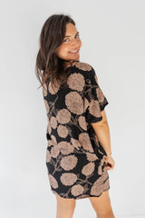Ultimate Short Beach Dress In Black Tea