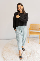 Coastal Knit Sweater in Black