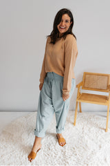Coastal Knit Sweater in Salmon