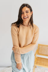 Coastal Knit Sweater in Salmon