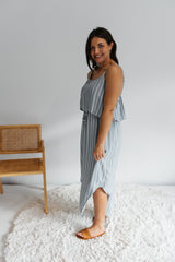 Byron Maxi Dress In Grey Nautica