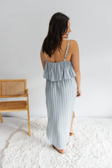 Byron Maxi Dress In Grey Nautica