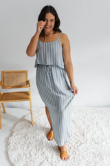 Byron Maxi Dress In Grey Nautica